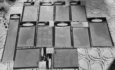 DARICE embossing FOLDERS ribbon, paws, mice, bulbs, buttons, cupcake, jars, bird