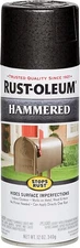 Rust-Oleum 7215830 Stops Rust Hammered Spray Paint, 12 Oz, Black, Pack of 1