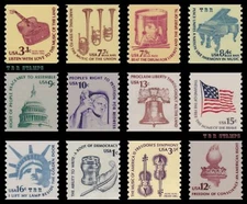 1613-19 & 1811-16 1816 Americana Coils 1975-81 Complete Set of 12 MNH - Buy Now