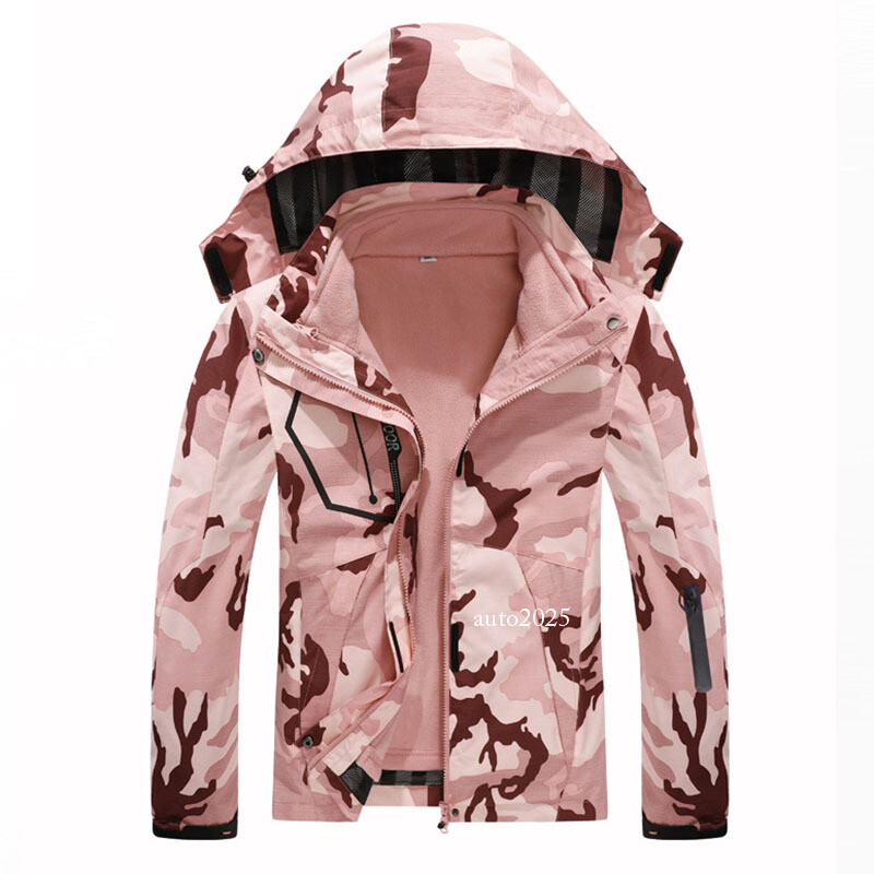 3-in-1 Women's Mountain Ski Snow Waterproof Jacket Warm Fleece Lined Winter  Coat