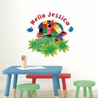 Personalised hello Elmer wall sticker | Official Elmer the elephant decor