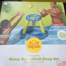 🏖️ Water Basketball Hoop Set,Sun Squad,Inflatable 🆕