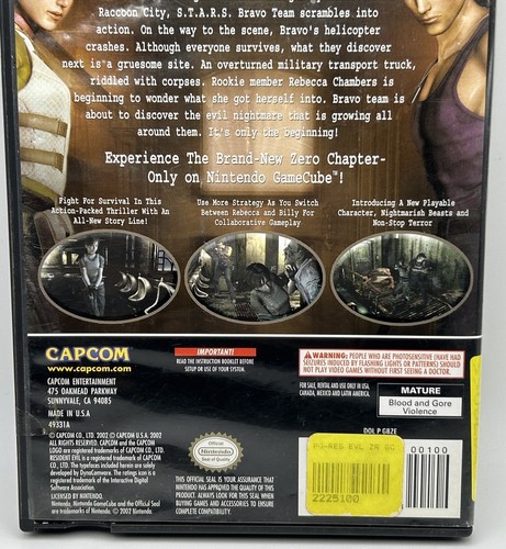 Resident Evil Zero (Nintendo GameCube, 2002) Complete - Picture 3 of 7