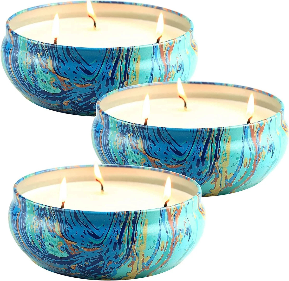 LA JOLIE MUSE Citronella Candles Outdoor Large Pack 3 Blue eBay