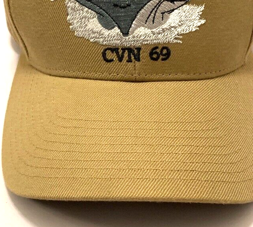 Sombrero USS Dwight D Eisenhower FIRMADO Militar CVN 69 US IKE Auténtico Mancave De Colección - Imagen 19 de 21