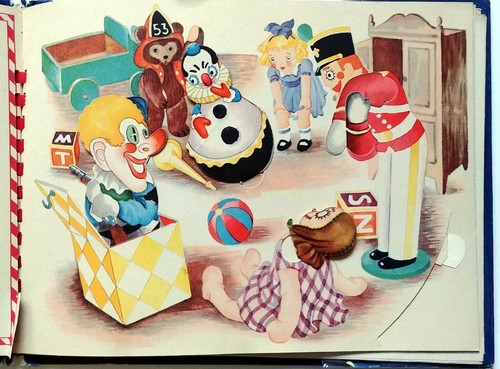 Julian Wehr TOYLAND HC/DJ 1944, moveable book, Martha Paulsen - Picture 5 of 6