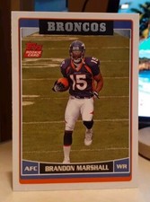 2006 Topps Brandon Marshall Rookie Card #385 Denver Broncos UCF GOLDEN KNIGHTS