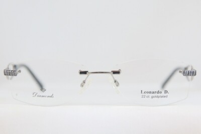 GREAT NEW NOS LEONARDO D 22CT GOLD PLATED LD585 EYEGLASSES WITH