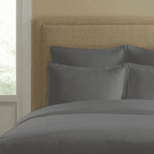 Cotton Collection - 300-Thread-Count Cotton Standard Pillow Sham - Silver