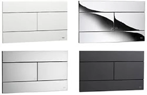 OLI SLIM PLACCA PER CASSETTA OLI74/EXPORT EVO/QUADRA BIANCO/CROMO LUCIDO