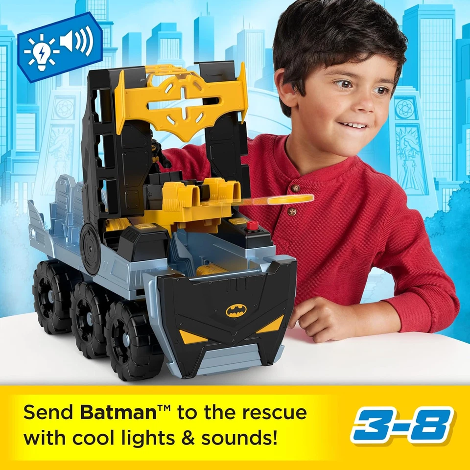 Imaginext DC Super Friends Batman Juguete Transformador Bat-Tanque con Luces Sonidos y Foto 2 de 4