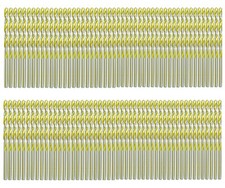 100Pcs HSS Drill Bit Set Jobber Titanium Nitrided Twist Drill Steel Metal Iron