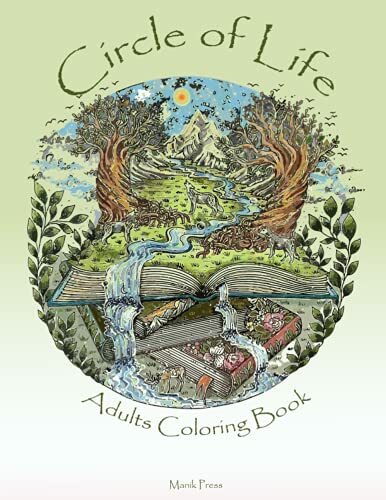 Vivid Circle Of Life Coloring Book Landscape Collection Vivid Circle Of Life Coloring Book Landscape Collection