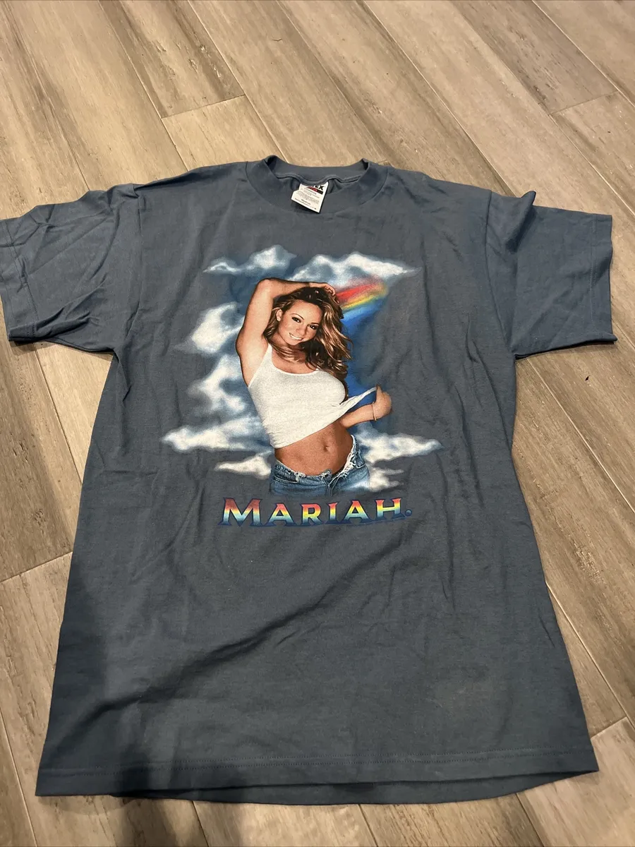 Vintage 2000 Mariah Carey Rainbow Tour Tshirt Rap 90s Sz Medium