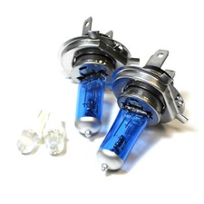 For Honda FR-V H4 501 55w Super White Xenon HID High/Low/LED Side Light Bulbs