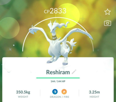Pokémon - Shiny Reshiram - P T C have 80k stardust - See Description