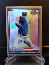 Burl Carraway RC 2021 Topps Pro Debut Gold Chrome Refractor #PDC-191 19/50  Cubs