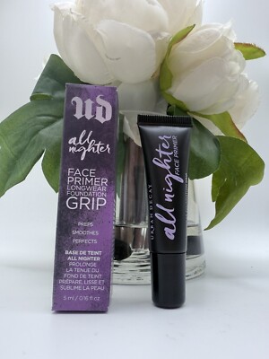 Urban Decay All Nighter Face Primer  Longwear Foundation Grip Travel Mini .16oz