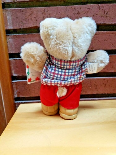 NWT Vintage 1986 Boone Furskins Wendys Teddy Bear Plush Kids Meal Toy 7" - Picture 5 of 8