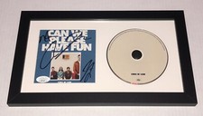 Folleto CD autografiado por Kings of Leon firmado enmarcado Can We Please Have Fun JSA