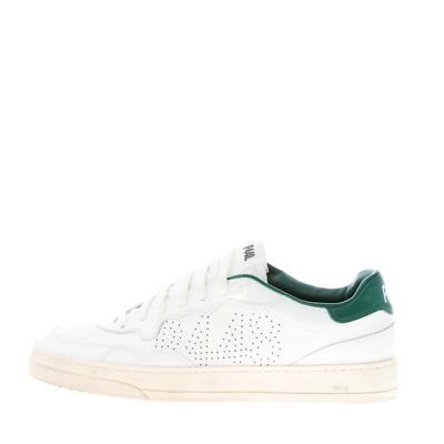 P448 men shoes Bali sneaker made in white leather and green