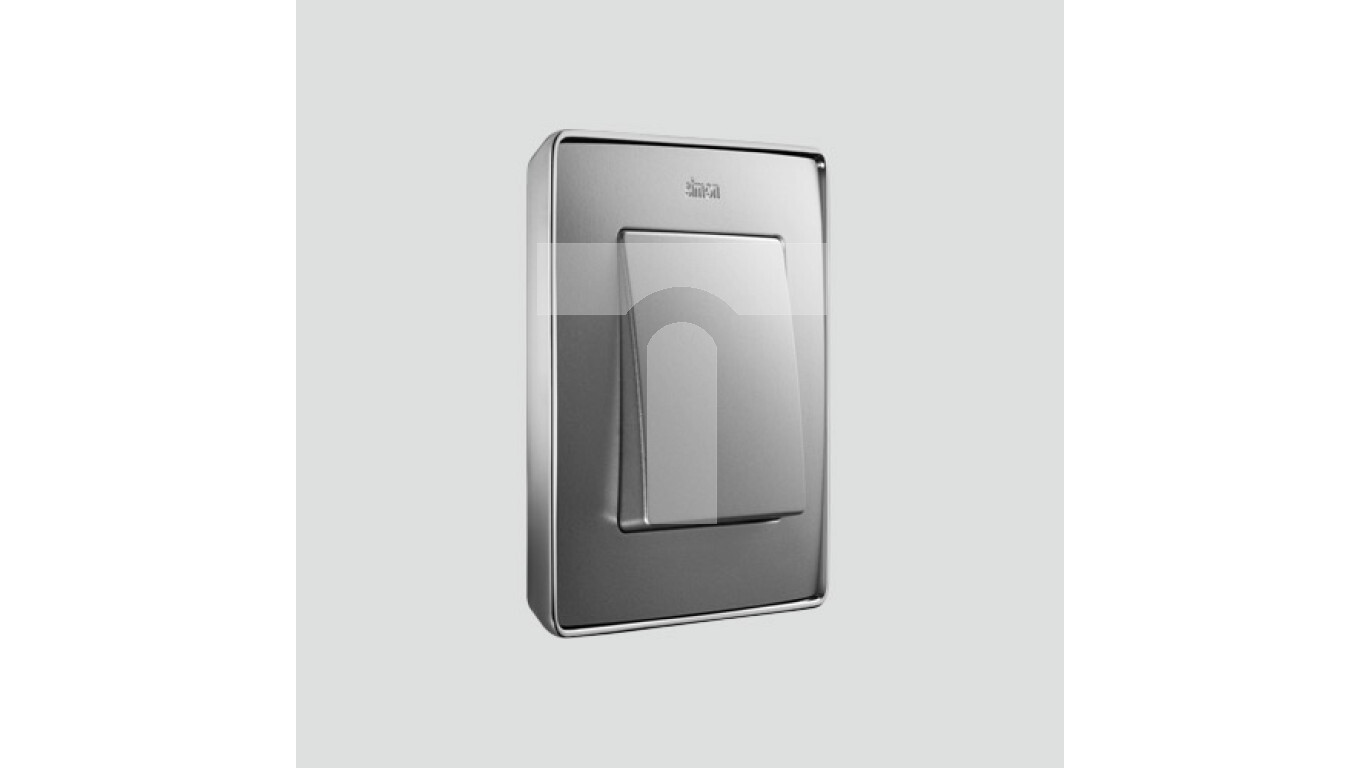 Simon Detail 82 Single frame Detail SELECT-metal ALUMINUM / base Chrome 8 /T2UK