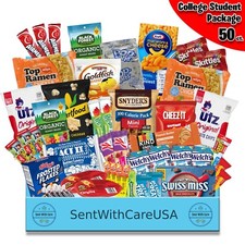 College Student Care Package Snack Box [50+ S...