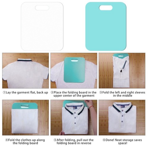 Wäsche Faltbrett für Kleidung Kleidungsstücke Erwachsene Kinder T-Shirts Kleid Pullover - Bild 3 von 11