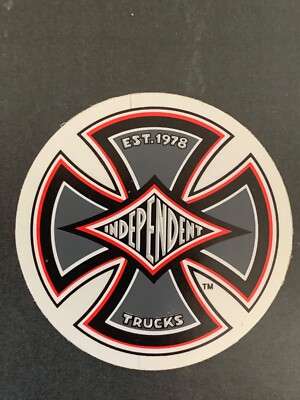 Independent Truck Skate Sticker,  #44,   2 1/2'' round, very rare, 1980-1990''s