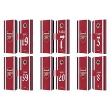 ARSENAL FC 2021/22 PLAYERS HOME KIT LEATHER BOOK WALLET CASE FOR MOTOROLA PHONES