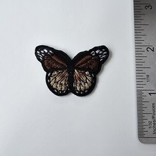 MONARCH BUTTERFLY BROWNS MOTH P95 PATCH BADGE EMBROIDERY CREST