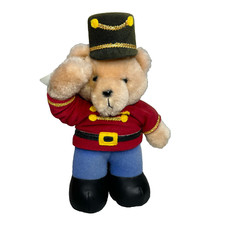 Vintage Dakin Soldier Bear Plush Stuffed Animal