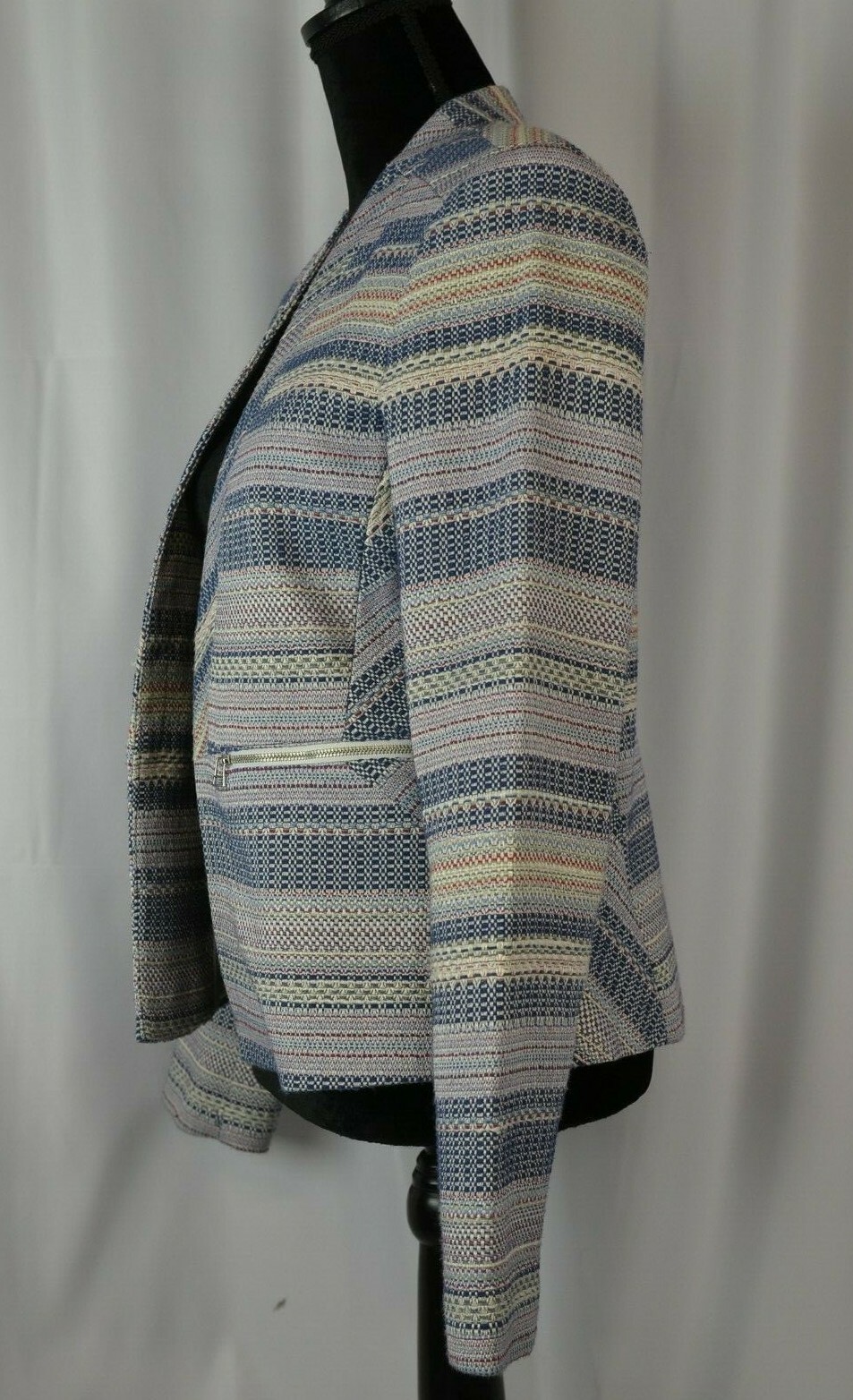 Halogen Open Front Blazer Size Medium Cotton Blen… - image 3