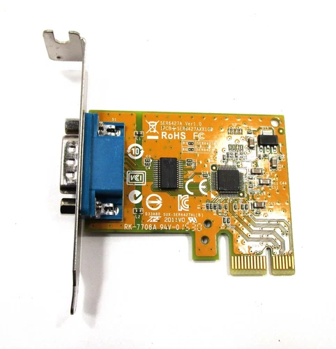 DELL SUNIX Low Profile DB9 RS-232 Serial Adapter PCIe Card 0NT0HM