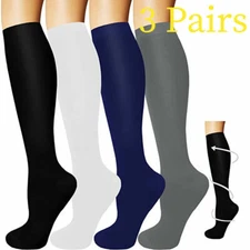 3Pare medias de compresion para varices 20-30 punta para hombre mujer BEST SOCKS
