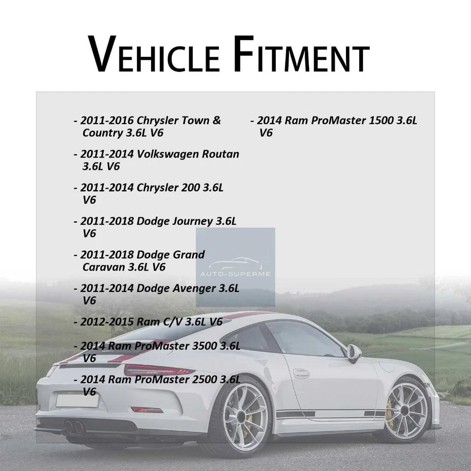 Termostato de refrigerante del motor para Chrysler Town & Country 2011-2016 3,6 L Foto 2 de 4