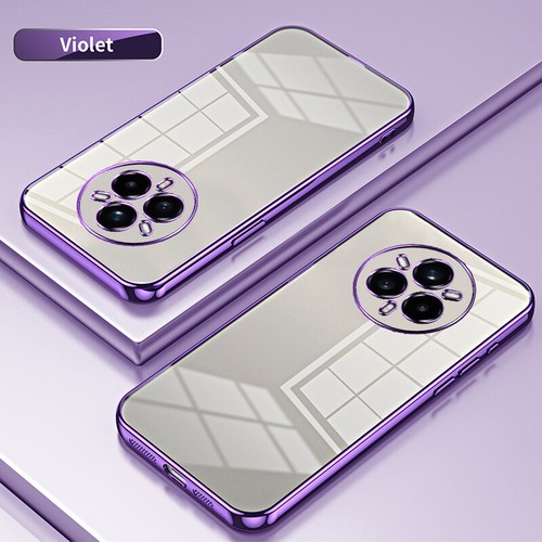 For Realme 14 Pro+, Shockproof Plating Frame Transparent Soft Rubber Case Cover - 第 13/21 張圖片