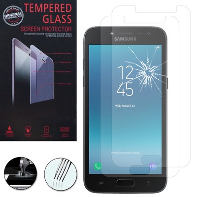 2 Films Toughened Glass Shield Samsung Galaxy J2 18 5 0 J2 Pro 18 Ebay