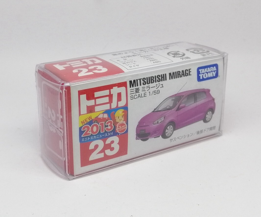 TOMICA 23 MITSUBISHI MIRAGE 1/59 TOMY DIECAST CAR New 2013 (A) | eBay