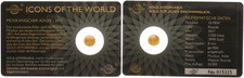 Ruanda 10 FRW Gold 2017 Icons of the World Mexikanischer Adler Prfr. 122610