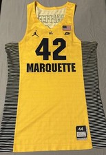 Mens Marquette Basketball Jersey Jaffee #42 Player Issued PE Size 44+2 2016-2017