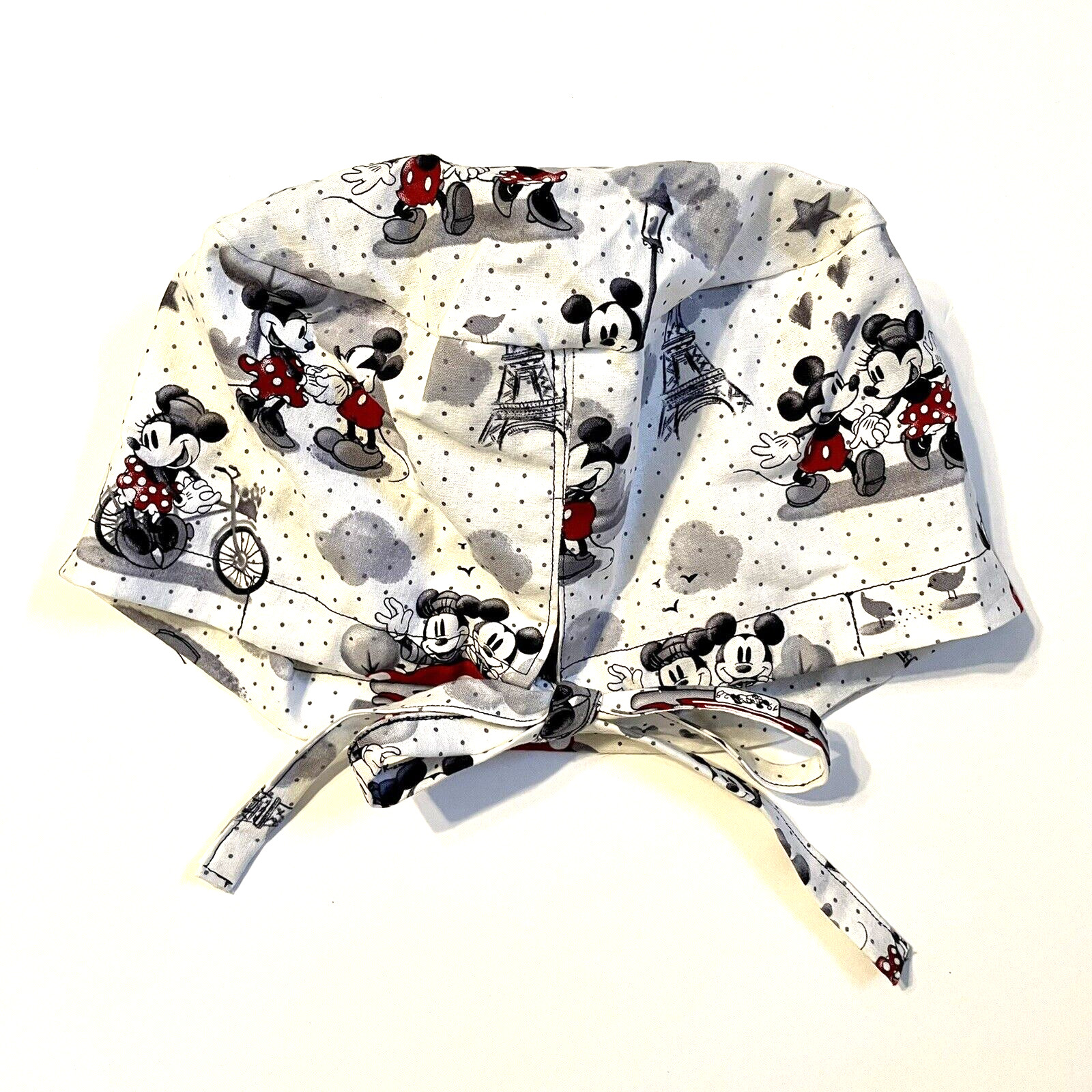 Mickey and Minnie Mouse Womens Surgical Scrub Cap| Nurse Bonnet, Hat with Mickey image 7