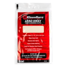 KleenBore Lead Away™ Gun Cloth, wipes away lead, cleans up burn marks and carbon