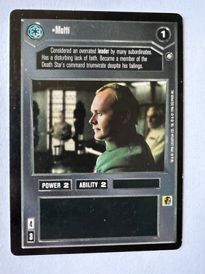 SWCCG: Motti Jedi Pack Star Wars CCG Decipher Premium FS Eligible Dollar Rare