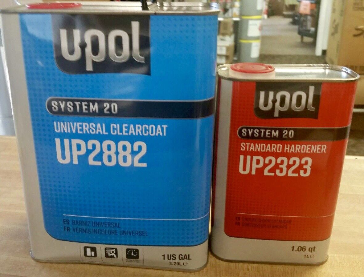 U-POL Universal Urethane CLEAR COAT Gallon Kit UP2882 W/UP2323 standard hardener