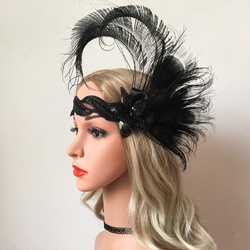1920's Headband Great Headpiece Peacock 