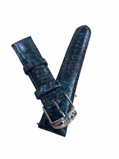 MICHELE BLUE BLEND ALLIGATOR 20mm WATCH STRAP  MS20AB510470  200