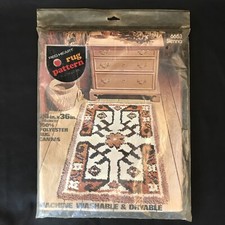 Vintage Latch Hook Rug Canvas Only SIENNA ORIENTAL SOUTHWEST 24 X 36"