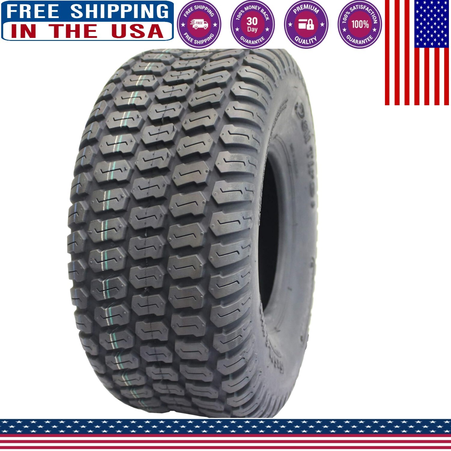 Year-Round Utility Tire 15x6.00-6 - Optimized for Garden and Lawn Performance