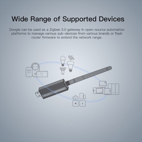 SONOFF Zigbee3.0 USB ZBDongle-P TI CC2652P Universal gateway SMA Schnittstelle - Afbeelding 4 van 12